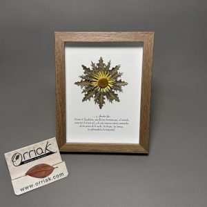 Cuadro eguzki con texto Marco Roble