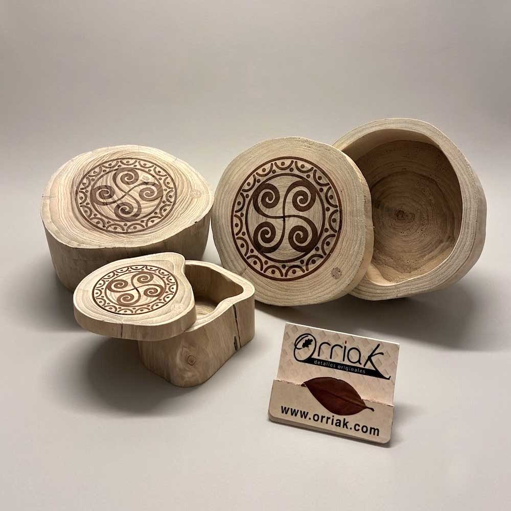 Caja tronco lauburu