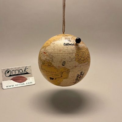 Globo terraqueo detalle